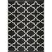 Beverly Rug Reversible Trellis Pattern Indoor/ Outdoor Area Rug Black/White 8x10 8 x 10