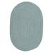 Porch & Den Rockspring Braided Polypropylene Indoor/ Outdoor Oval Rug Light Blue 9X12 9 x 12 Outdoor Indoor Oval