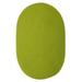 Porch & Den Oakland Reversible Indoor/ Outdoor Area Rug Neon Green 4 x 6 Oval N/A Solid 4 x 6 Accent Outdoor Indoor Kitchen Living Room