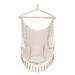 Distinctive Tassel Hanging Chair with Pillows Beige