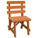 Kunkle Holdings LLC Pine 2 Traditional Backed Bench Cedar Stain