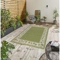 GAD Palms with Tropical Palms Premium Indoor Outdoor Area Rug 7 10 X 10 2 RECTANGULAR - GREEN/BEIGE