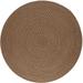 Rhody Rug Lexington Tweed Indoor/Outdoor Braided Rug Shades of Brown 8 Round 8 Round Bedroom Round