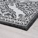 Alise Rugs Vision French Country Floral Indoor/Outdoor Area Rug Charcoal/White 5 x 6 11 5 x 8 Outdoor Indoor Living Room Bedroom Patio