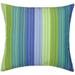 Sunbrella Seville Seaside Indoor/Outdoor Striped Patio Pillow 16X16