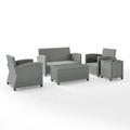 Crosley Furniture Bradenton 5pc Outdoor Wicker Conversation Set