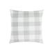 Mozaic Embroidered Home of the Free Indoor/Outdoor Square Pillow Red & Grey Checkered