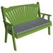 Kunkle Holdings LLC Pine 4 Fanback Garden Bench Lime Green