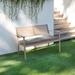 Humble and Haute Humble + Haute Indoor/Outdoor Solid Corded Bench Cushion Graphite - 60 x 19 x 3 Bench Cushion Corded