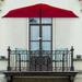 9-ft. Half Round Patio Umbrella Red