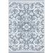 Alise Rugs Sundown Beach Floral Indoor/Outdoor Area Rug Gray/White 5 x 6 11 5 x 8