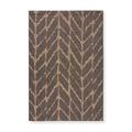 The Curated Nomad Claremont Chevron Pattern Indoor/ Outdoor Area Rug Charcoal/ Mocha 3 11 x 5 10 Chevron Tribal 4 x 6 Outdoor Indoor Living