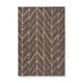 The Curated Nomad Claremont Chevron Pattern Indoor/ Outdoor Area Rug Charcoal/ Mocha 3 11 x 5 10 Chevron Tribal 4 x 6 Outdoor Indoor Living