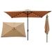 Unbranded Ainfox 10-foot patio umbrella outdoor umbrella (without base) Brown