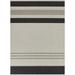 Balta Sandor Modern Striped Indoor/Outdoor Area Rug 7 10 x 10 - Charcoal