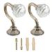 2Pcs Wall Hook Curtain Hooks Home Hook European Hook Creative Zinc Alloy Hook