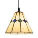River of Goods Franz Multicolor Pendant Light with Stained Glass Cone Shade