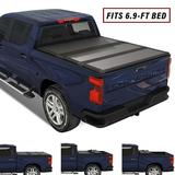 Kikito Professional FRP Hard Tri-Fold Truck Bed Tonneau Cover for 2020-2024 Silverado / Sierra 2500 3500 HD New Body Style 6.9FT (82.2in) Bed w/o Multi-Flex Tailgate |Not for CarbonPro Bed|