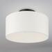 Meridian 1 Light Black Semi Flush