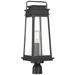 Boone 1-Light Outdoor Post Lantern in Matte Black