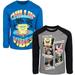 SpongeBob SquarePants Squidward Patrick Little Boys 2 Pack T-Shirts Blue/Black 7-8