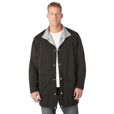 Men's Big & Tall Reversible fleece nylon jacket by...