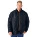 Men's Big & Tall Packable puffer jacket by KingSize in Black (Size 3XL)