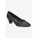 Women's Cristiny Pump by Easy Street in Black Satin (Size 7 1/2 M)