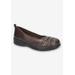 Women's Haley Casual Flat by Easy Street in Brown (Size 8 M)
