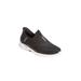 Wide Width Women's The Slip-Ins™ Hands-Free Sneaker by Skechers in Black Lavender Wide (Size 9 W)