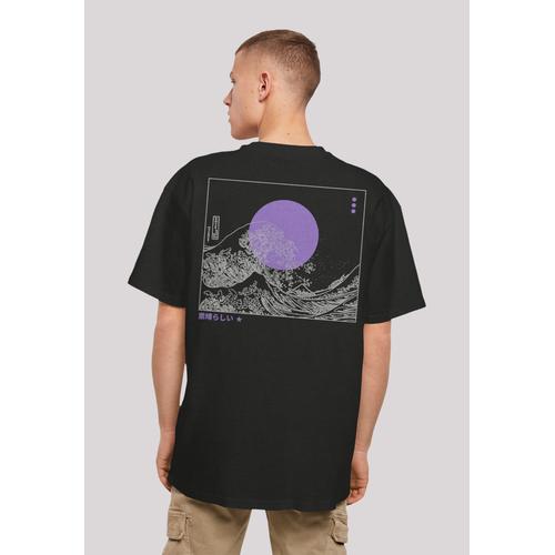 „T-Shirt F4NT4STIC „“Kanagawa Welle““ Gr. XS, schwarz Herren Shirts T-Shirts Print“