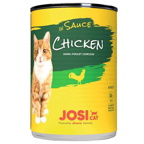 12x 415g JosiCat in Soße Huhn Katzenfutter nass