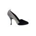 Miu Miu Heels: Pumps Stilleto Cocktail Party Gray Solid Shoes - Women's Size 40 - Almond Toe