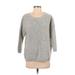 Max Studio Wool Pullover Sweater: Gray Print Sweaters & Sweatshirts - Women's Size Small