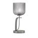 Everly Quinn Graddy Metal Table Lamp Glass/Metal in Gray | 18 H x 7 W x 7 D in | Wayfair 1A2F988DD73844548AA5EE4D37FE36FB