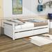 Red Barrel Studio® Avonel Twin Size Wood Daybed w/ Two Drawers Wood in White | 26 H x 41 W x 79 D in | Wayfair 383ECADEB5864D12A45610CB1E22379B