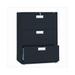 HON Company 600 Series Three-Drawer Lateral File 30w x19-1/4d - Black