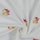 Double Gauze Musselin weiß Bunte Blumen Stickerei 100% Baumwolle OEKO-TEX Bestickt Poppy