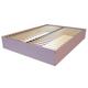 Lit coffre 2 places bois massif 160x200 Violet Pastel