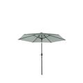 Parasol droit en aluminium et acier - toile gris glacier