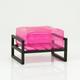 Pouf design en TPU - Rose