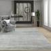 Hand Knotted Tone On Tone Gray Tibetan Wool Modern Oriental Area Rug