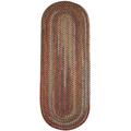 Rhody Rug Charisma Indoor/ Outdoor Braided Area Rug Tawny Port 2 x 6 Runner Synthetic Nylon Polypropylene 6 Runner Runner Outdoor Indoor Red