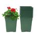 Cotta Planters 1 Gallon Square Nursery Pots 50-Pack Green 5.5 inch Wholesale Black Plastic Planters Greenhouse accessories