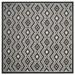 Cottage Light Grey/Cream Large Rectangle Rug-Color:Dark Grey/Light Grey Shape:Square Size:6 -7 X 6 -7