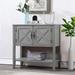 35" Farmhouse Wood Buffet Sideboard Console Table with 2-Door Cabinets and Bottom Shelf, and Easy Assembly