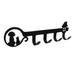 Wall Mounted Key Jewelry Holder Hanger Key Organizer Rack Hooks for Entryway 2 Animals