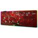 RGB Gaming Mouse Pad - XXL LED Gaming Mouse Mat With Design Stitched Edges (31.5 X 11.8 Inch Cherry Blossom)