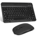 Rechargeable Bluetooth Keyboard and Mouse Combo Ultra Slim Full-Size Keyboard and Ergonomic Mouse for Dell Latitude E6520 Laptop and All Bluetooth Enabled Mac/Tablet/iPad/PC/Laptop - Onyx Black