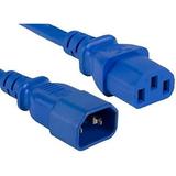 Cable Leader 18 AWG Computer Power Extension Cord (IEC320 C13 to IEC320 C14) Color UL Listed (4 Foot (1 Pack) Blue)